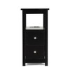 End Table With Charging Station, Night Stand With 2 USB Ports And 2 Standard 3-hole Sockets, Bedside Accent Table For Bedroom, Small Spaces - 3 of 4