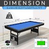 SereneLife SLPLTB76BL 76" Portable and Foldable Pool Table with Accessory Kit - 2 of 4