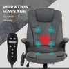 6 Point Vibrating Massage Office Chair with Heat, Microfiber Massage Desk Chair with Reclining Backrest - 4 of 4