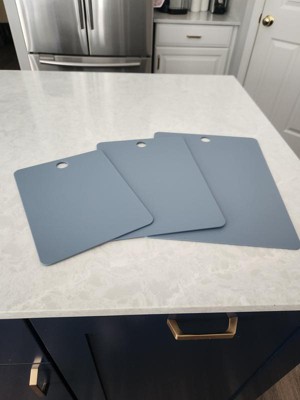 3pc Recycled Poly Essentials Cutting Board Set Blue - Figmint™ : Target
