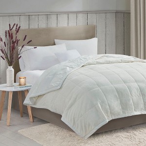 NicBex 90x108 Inch Reversible Smart Temperature Down Alternative Blanket,Plush Throw Blanket for Bed Sofa,Ivory - 1 of 4
