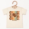 SmileyWorld Gobble Turkey Distressed - Youth Short Sleeve Graphic T-Shirt and Toddler Short Sleeve Graphic T-Shirt - 2 of 4