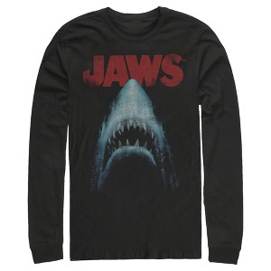 Men's Jaws Classic Poster Long Sleeve Shirt - 1 of 4