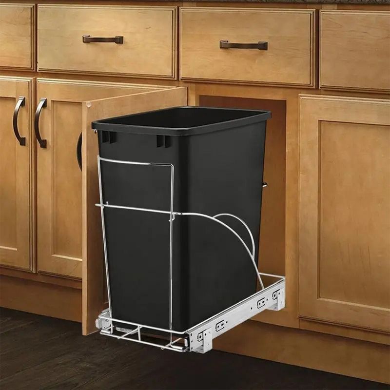 Rev-A-Shelf RV-35 Plastic Replacement Trash Bin Waste Container for Pull Out Waste Systems 35 Qt, 4 of 7