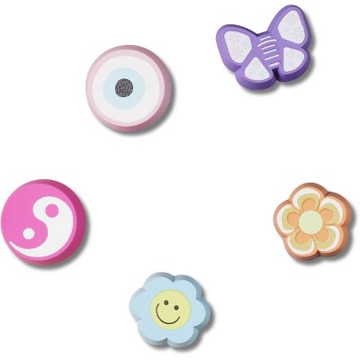 Crocs Jibbitz Nostalgia Girly Eraser Shoe Charms 5 Pack
