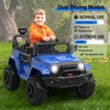 Jojoka 12V Ride on Truck Car for Kids, Battery Powered Electric Toys Vehicles with Remote Control, Spring Suspension, Lights, Bluetooth, 2 Speeds - 4 of 4