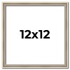 PosterPalooza | Square Classic Modern Silver Picture Frame - UV Acrylic, Foam Board Backing, Hanging Hardware - 2 of 4
