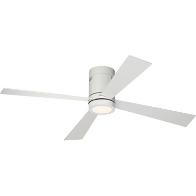 modern white flush mount ceiling fan