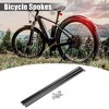 Unique Bargains 14G J Bend Bike Bicycle Spokes with Nipples Steel Black 12 Pcs - 2 of 4