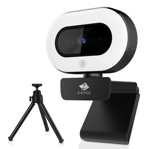 Z-EDGE ZW560D Full HD 1080P Webcam Auto Focus Web Camera for PC/Desktop/Laptop, Built-in Full Directional Microphone, Plug & Play, With Tripod - 1 of 4