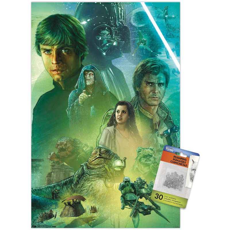 Trends International Star Wars: The Return Of The Jedi - Celebration Mural Unframed Wall Poster Prints, 1 of 7