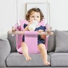 Costway Baby Canvas Hanging Swing Cotton Hammock Toy for Toddler BluePink - 4 of 4