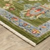 Captiv8e Designs Lorelei Vintage Traditional Green Wool Rug - 3 of 4