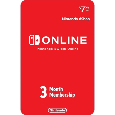 Nintendo Switch Online 3-month Individual Membership (digital) : Target
