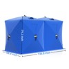 Pop Up Ice Fishing Shelter, 60-Second Setup Hub Tent, 3-4 or 6-8 Person Capacity, Insulated Windproof Design for Extreme Cold - 4 of 4