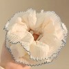 Kitcheniva Large Double-Layer Scrunchie 1 Pcs, Blue Lace - 2 of 3
