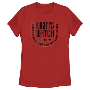 Women's Game of Thrones The Night's Watch Badge T-Shirt - 1 of 4