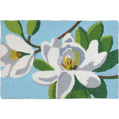 Jellybean Magnolia Time Indoor & Outdoor Rug: Elegant Accent for Indoor & Outdoor Spaces 20"X30"