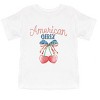 The Juniper Shop American Girly Cherries Coquette Toddler Short Sleeve Tee - 3 of 4