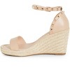 CITY CHIC | Women's Plus Size Electric Gold Stud Hardware Wedge - nude - 12W - 4 of 4