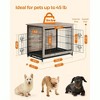 Feandrea Dog Crate Furniture, Modern Kennel for Dogs , Heavy-Duty Dog Cage with Multi-Purpose Removable Tray, Double-Door Dog House - 3 of 4