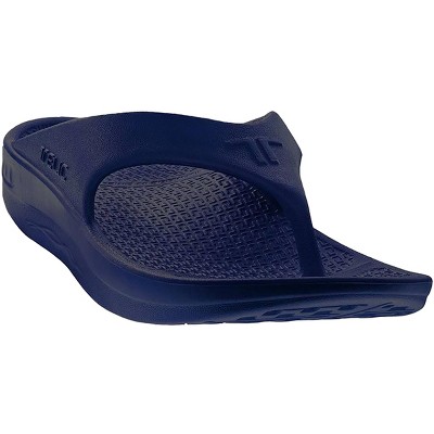 Telic Arch Support Pain Relief Energy Flip Flops - 3xs - Midnight Black :  Target