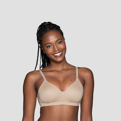Vanity Fair Womens Body Caress Full Coverage Wirefree Bra, 38D, Damask  Neutral