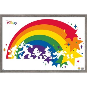 Trends International Disney Mickey Mouse & Friends - Rainbow Framed Wall Poster Prints - 1 of 4
