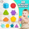 Playkidiz Shape Sorter Baby Toys, Sorting & Stacking Blocks Toy for Toddlers, 10 Sensory Shapes - 4 of 4