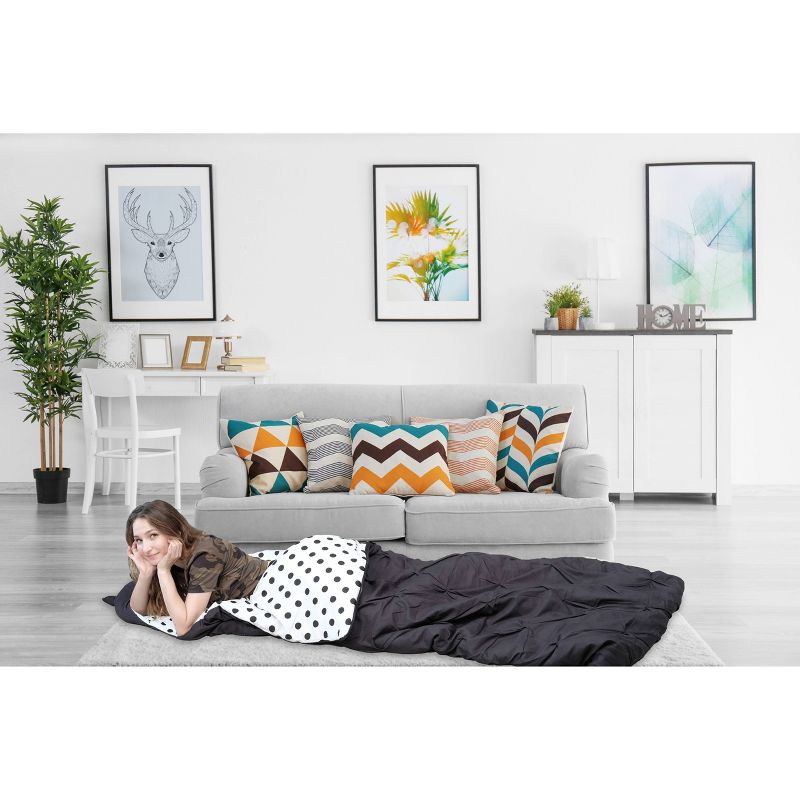 Twin XL Nicki Kids&#39; Sleeping Bag Black - Chic Home Design, 1 of 5