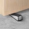 VEVOR Heavy Duty Door Stopper, 2 Pack, Door Stop Wedge for Bottom, Premium Zinc Alloy and Dual-Sided PVC Non-Slip Pads, Black - 2 of 4