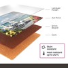 Pimpernel In The Sunshine Placemats - Set of 4 (15.7” x 11.7”), Cork Backing, Easy to Clean, Ideal for Dining Tables, Stylish & Functional Placemats - 4 of 4