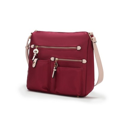 MKF Collection Serena Color-Block Nylon Women’s Shoulder Bag by Mia K