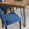 NicBex Dining Room Table Set for 4 Morden Dining Table Set with Wooden Tabletop, 4 Velvet Chairs and 1 Bench for Dining Room - 4 of 4