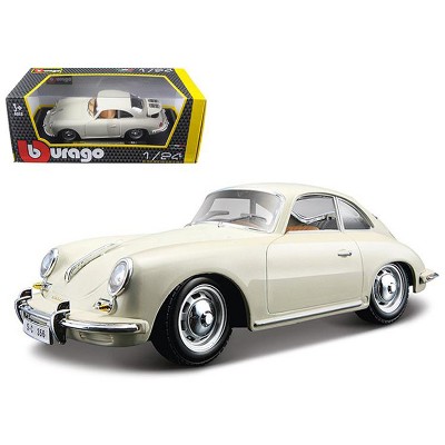 1961 Porsche 356 B Coupe Ivory White 1/24 Diecast Model Car by Bburago
