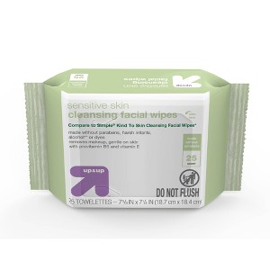 Facial Cleansing Wipes - Unscented - 25ct - up&up™ - 1 of 4