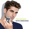 Wet & Dry Men's Rechargeable Travel Mini Electric On the Go Shaver - Transparent Black - 4 of 4