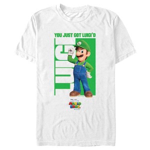 Men's The Super Mario Bros. Movie Luigi You Just Got Luigi'd T-Shirt - 1 of 4