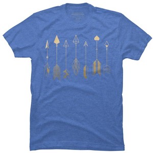 Men's Design By Humans Be Brave Little Arrow (gold) By staceyroman T-Shirt - 1 of 2