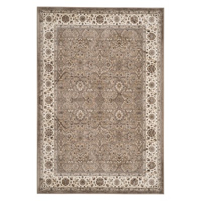 5'3"x7'6" Medallion Loomed Area Rug Silver/Ivory - Safavieh