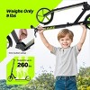 Joyfy Foldable Kick Scooter for Kids Ages 6-12, Adjustable Scooter with Hand Brake, ABEC-9 Bearings (Supports 260 lbs), Smooth Ride for Teens & Adults - 3 of 4