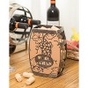 Vintiquewise Vintage Decorative Metal Barrel Shaped Tabletop Countertop Wine Cork Holder - 3 of 4