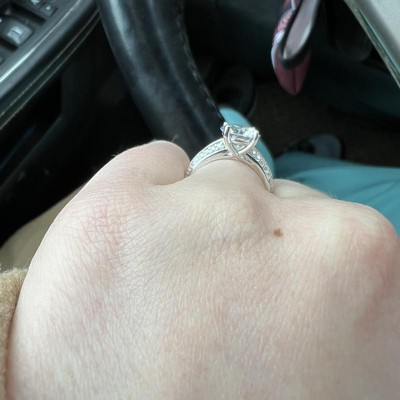 Target cubic zirconia engagement on sale ring