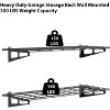 Garage Storage Rack, Wall Mounted Storage Shelves, 300 lbs Capacity Garage Storage Rack Shelves, 2 Pack Garage Wall Shelving for Shed, Garage - 2 of 4