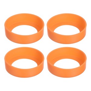 Unique Bargains Silicone Protective Water Bottle Bottom Boot for 70mm 4 Pcs - 1 of 4