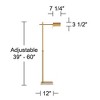 Possini Euro Design Traditional Pharmacy Floor Lamp 60" Tall Warm Gold Adjustable Swivel Head for Living Room Reading House Bedroom - 4 of 4