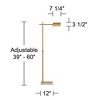 Possini Euro Design Traditional Pharmacy Floor Lamp 60" Tall Warm Gold Adjustable Swivel Head for Living Room Reading House Bedroom - image 4 of 4