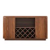 AENKYO 58" Buffet Sideboard Cabinet with Wine Rack, Storage Cabinet Adjustable Shelves & 2 Doors, Living Room - 4 of 4