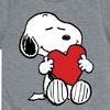 Boys' - Peanuts - Snoopy Valentine's Hugging Heart Short Sleeve Graphic T-Shirt - 2 of 4