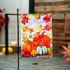 Evergreen Leaves and Pumpkins Moire Garden Flag 12 x 18 Inches Indoor Outdoor Decor - 3 of 4